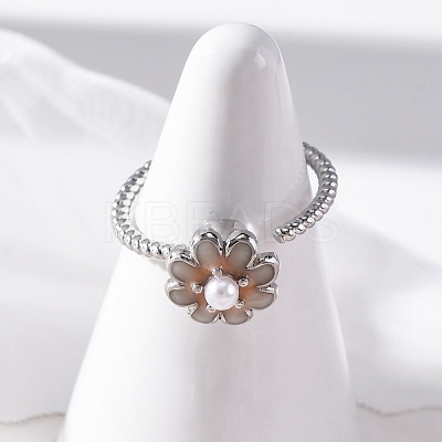 Dasiy Rotatable Open Cuff Rings for Women LS-RJEW-C118-05P-1