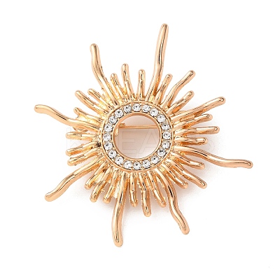 Alloy Crystal Rhinestone Brooches LS-JEWB-P054-01G-1