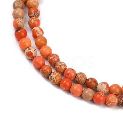 Dyed Natural Regalite/Imperial Jasper/Sea Sediment Jasper Beads Strands G-B124-C04-15-1