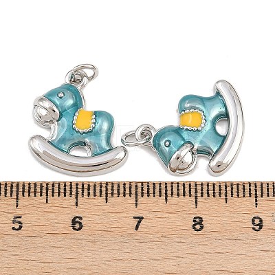 Brass Enamel Pendants KK-B157-25P-1