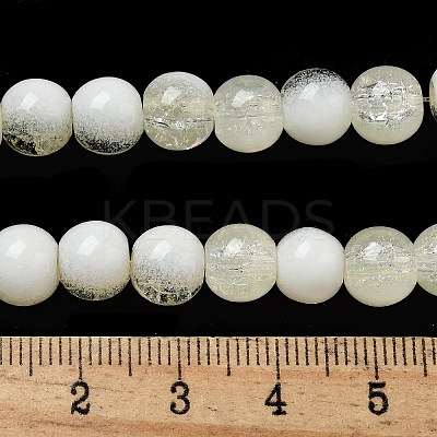 Crackle Glass Beads Strands GLAA-U001-8mm-11-1