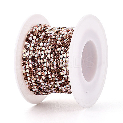 Iron Rhinestone Cup Chains CH-T007-02A-08-1