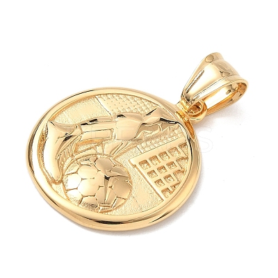 Sports 304 Stainless Steel Pendants LS-STAS-D207-15G-1