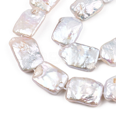 Natural Baroque Pearl Keshi Pearl Beads Strands PEAR-S020-D07-1