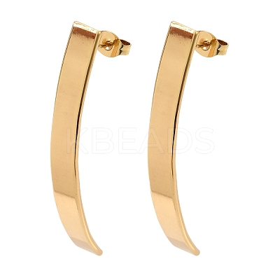 201 Stainless Steel Stud Earrings SA-CBA4A0D-09G-1