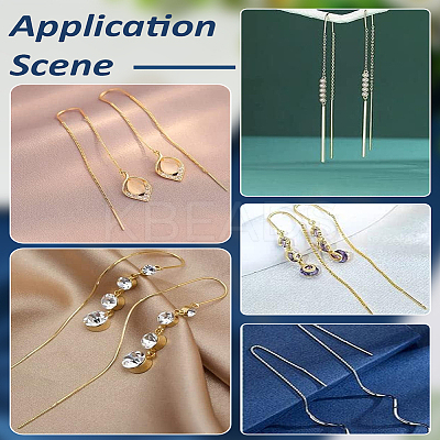 2 Pairs 304 Stainless Steel Stud Earring Finding STAS-LP0001-90-1