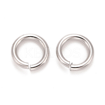 Brass Open Jump Rings KK-M165-6mm-01P-NR-1
