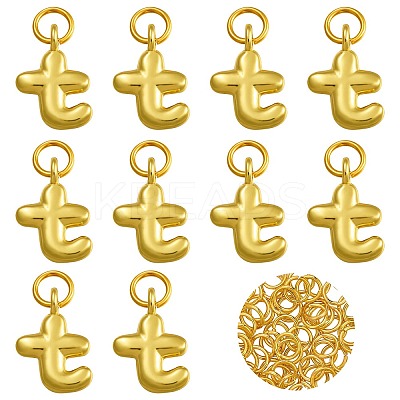 10Pcs Rack Plating Brass Pendants KK-SZ0002-55G-T-1