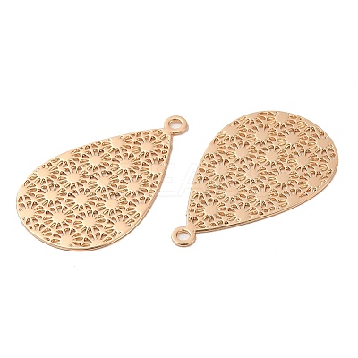 Rack Plating Brass Filigree Pendants KK-Q792-05LG-1