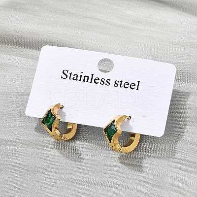 304 Stainless Steel Hoop Earrings EJEW-P309-05G-1