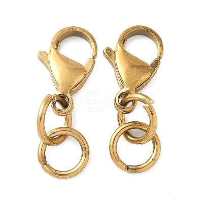 304 Stainless Steel Lobster Claw Clasps STAS-K313-01F-G-1