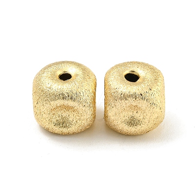 Brass Textured Beads KK-P258-04C-G-1