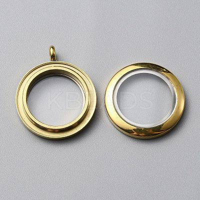 304 Stainless Steel Locket Pendants LS-FIND-WH0032-58B-G-1