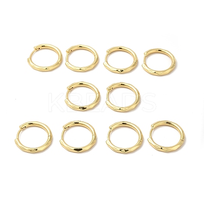 Rack Plating Brass Hinged Hoop Earrings for Women EJEW-E270-28G-1