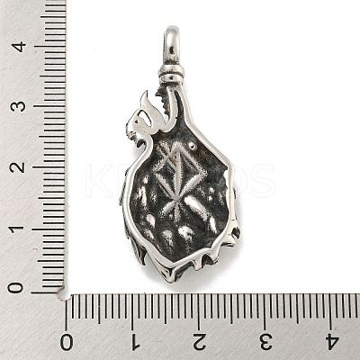 316 Surgical Stainless Steel Pendants STAS-E212-135AS-1