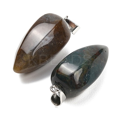 Natural Indian Agate Pendants GG-K002-16C-1