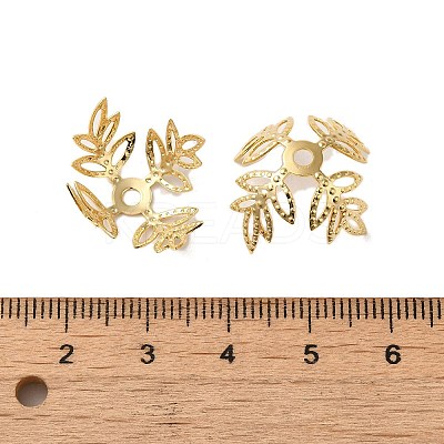 Brass Bead Caps KK-P259-03A-G-1