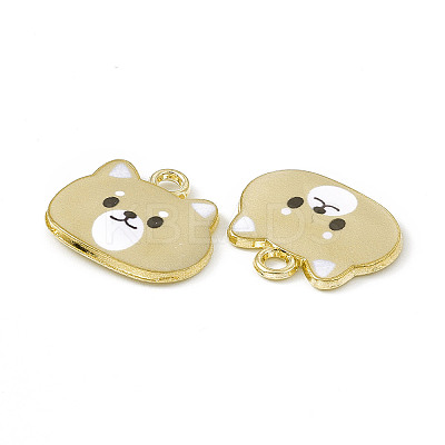 Painted Alloy Pendants PALLOY-P288-02G-05-1