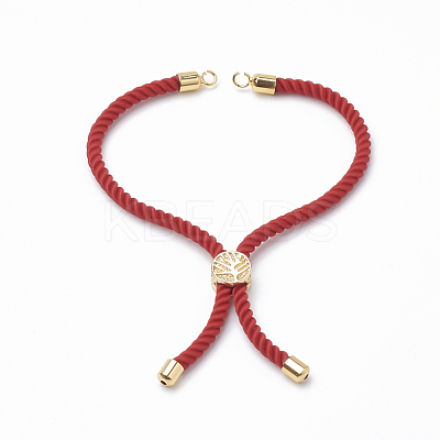Nylon Twisted Cord Bracelet Making MAK-T003-07G-1