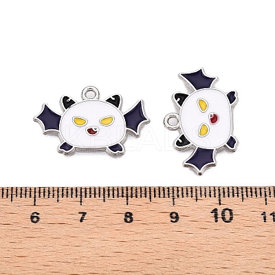 Halloween Theme Alloy Enamel Pendants ENAM-T020-08E-1