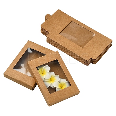 12Pcs Foldable Creative Kraft Paper Boxes CON-YW0001-79A-1