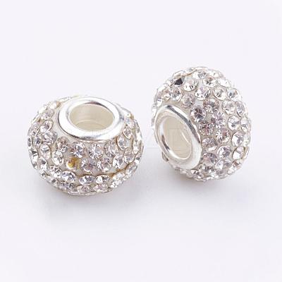 Grade A Rhinestone Big Hole European Beads for Charm Bracelets X-CPDL-H001-7-1