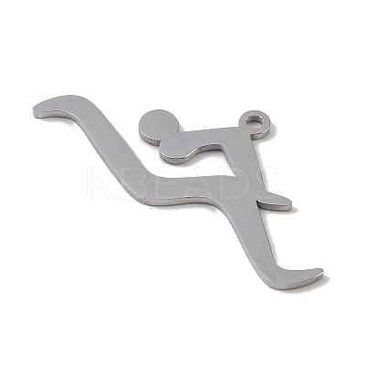 Non-Tarnish 304 Stainless Steel Pendants STAS-B062-10P-1