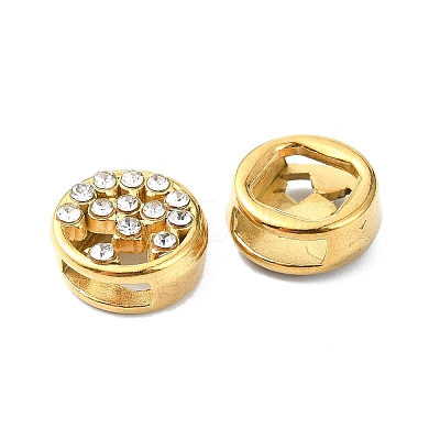 Ion Plating(IP)  304 Stainless Steel Slide Charms STAS-C089-06C-G-1