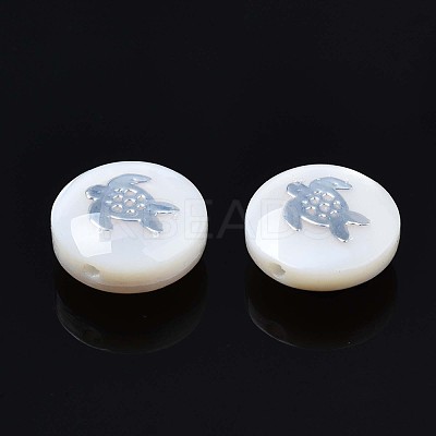 Natural Freshwater Shell Beads SHEL-N003-22-18P-1