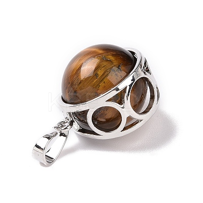 Natural Tiger Eye Pendants G-A212-01P-03-1