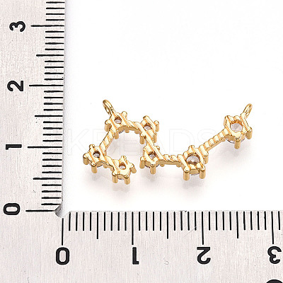 Brass Micro Pave Cubic Zirconia Pendants KK-N261-120K-G-1