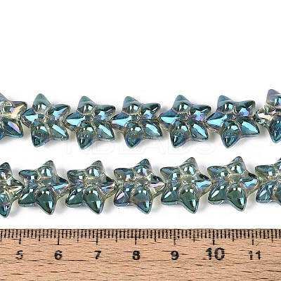 Electroplate Glass Beads Strands EGLA-N020-01C-1