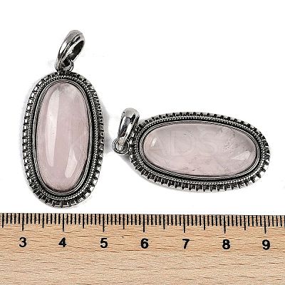 Natural Rose Quartz Pendants G-I370-07AS-08-1