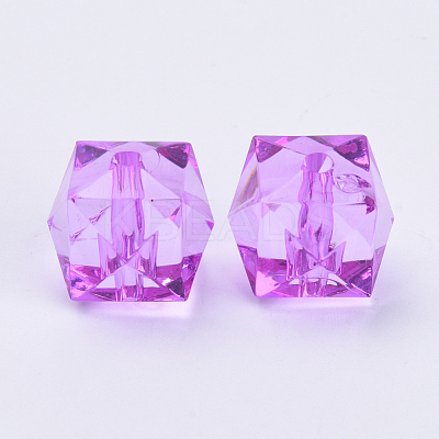 Transparent Acrylic Beads TACR-Q259-8mm-V48-1