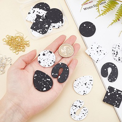 Big Dangle Earrings DIY Making Kit DIY-OC0007-94-1