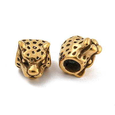 Ion Plating(IP) 304 Stainless Steel European Beads STAS-P237-43G-1