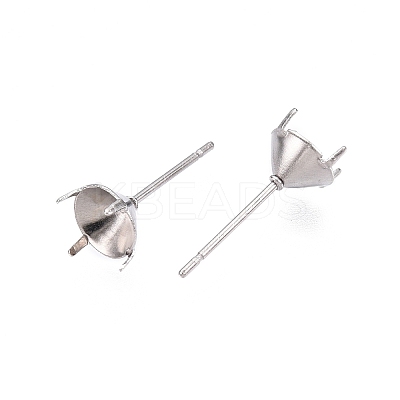 Non-Tarnish 316 Surgical Stainless Steel Stud Earring Setting LS-X-STAS-S117-023C-1