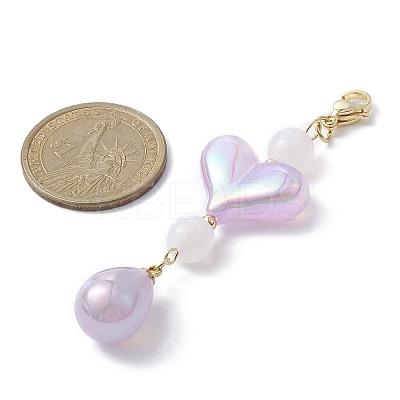 Acrylic Pendant Decorations HJEW-JM01132-1