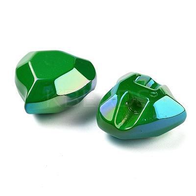 UV Plating Acrylic European Beads OACR-S142-06B-1