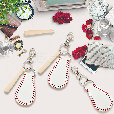 Baseball Theme DIY Luggage Tag Making Kits DIY-CL0002-24A-1