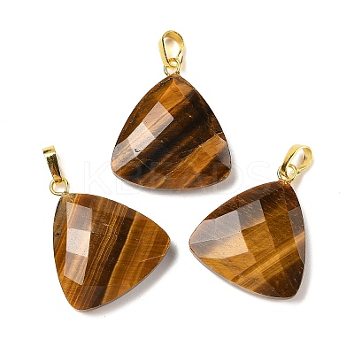 Natural Tiger Eye Pendants G-L614-D04-G02-1