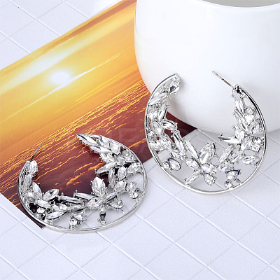 Pointed Back Glass Rhinestone Cabochons RGLA-OC0001-08A-1