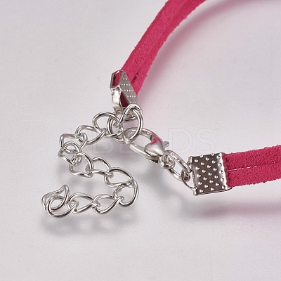 Faux Suede Bracelet Making MAK-WH0007-01B-1