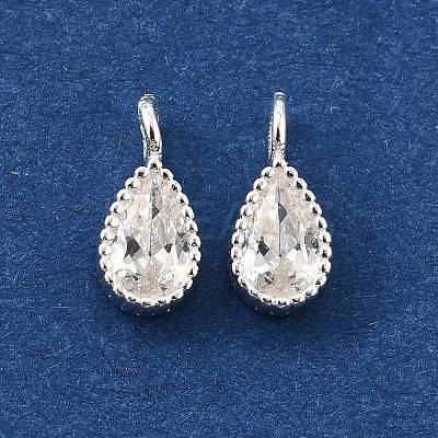 925 Sterling Silver Pave Clear Cubic Zirconia Charms STER-D306-04S-01-1
