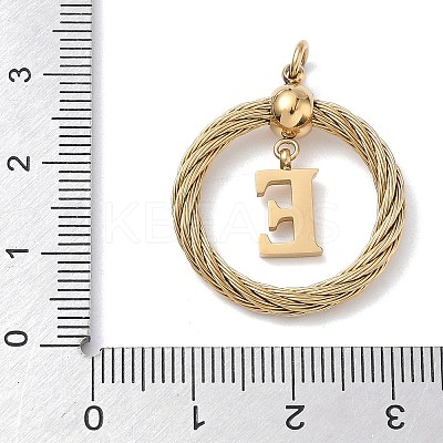 304 Stainless Steel Pendants STAS-D154-01E-G-1
