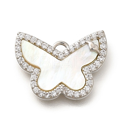 Brass Micro Pave Cubic Zirconia Pendants KK-Q035-05P-1