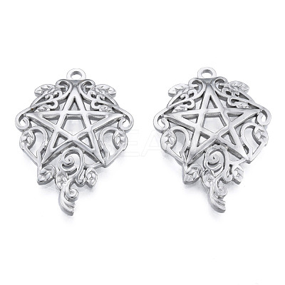 Non-Tarnish 201 Stainless Steel Pendants STAS-N098-170P-1