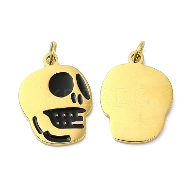 Halloween Ion Plating(IP) 304 Stainless Steel Pendants STAS-D066-04G-1
