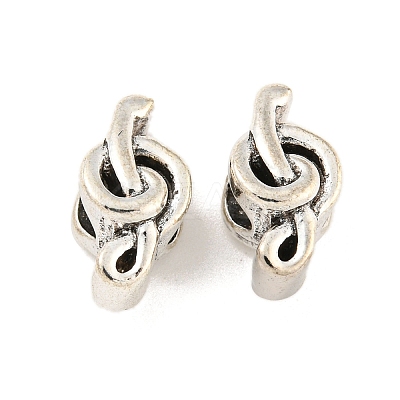 Rack Plating Alloy European Beads FIND-B034-35AS-1