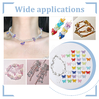180Pcs 15 Style Transparent Spray Painted Glass Beads GLAA-PH0002-43-1